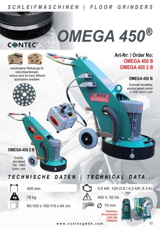 CONTEC Bodenschleifmaschine OMEGA-450 C